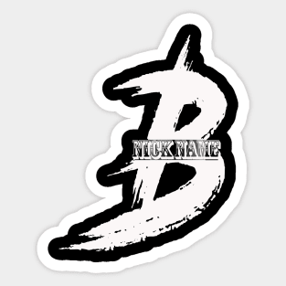 nick name B Sticker